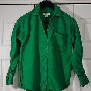 Maeve by Anthropologie Shirt 100% Linen